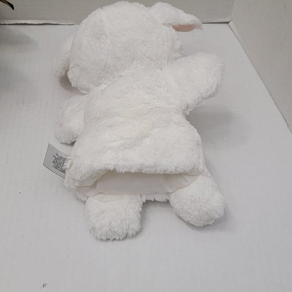 b Boutique by Evergreen Plush Soft Mom Baby Hand Puppet White Lamb Sheep Animal - Picture 10 of 10